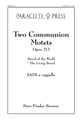 Two Communion Motets No. 2 the Living Bread SATB choral sheet music cover